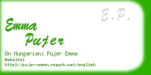 emma pujer business card